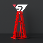 DAMBLE STAND WITH PLATE  BARBELL RACK