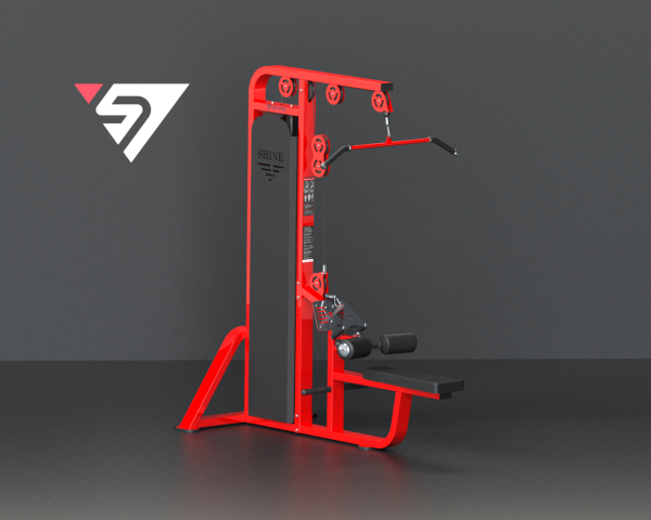 Lat Pull Down Machine With Rowing Single Pulley