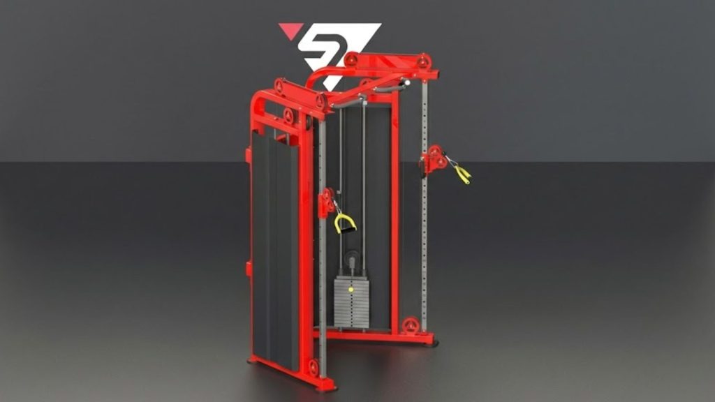 Heavy-duty functional trainer designed to support safe multi-user training in commercial gyms