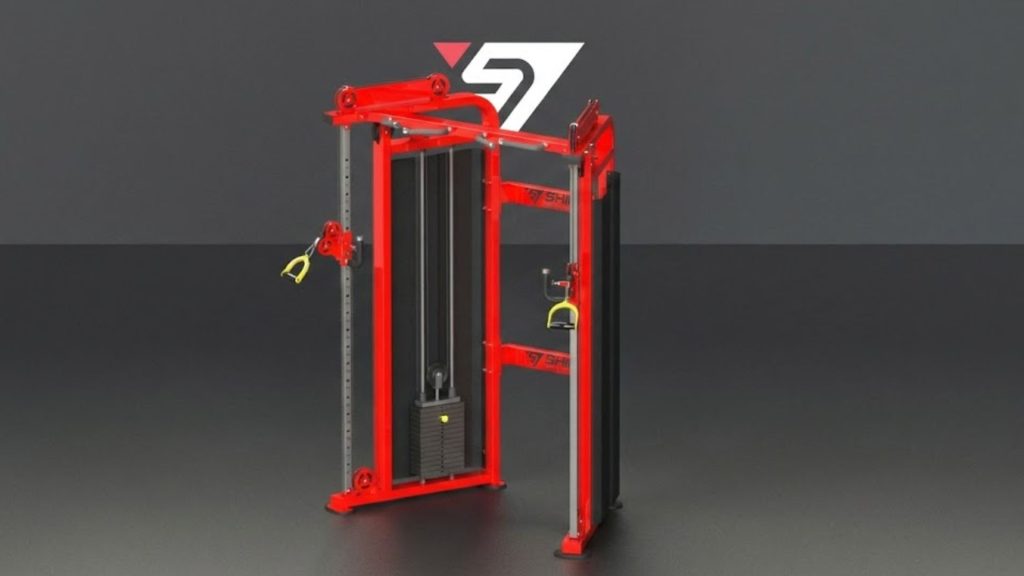 Functional trainer designed for professional training environments with adjustable pulleys and durable frame