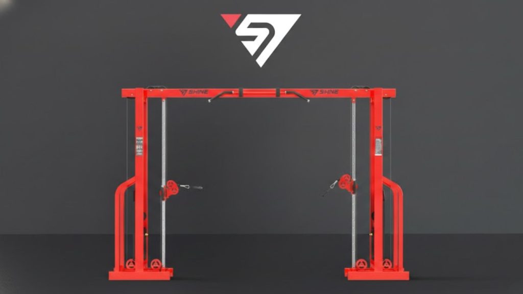 Cable cross over machine designed for durability and heavy daily use in a high-traffic gym environment