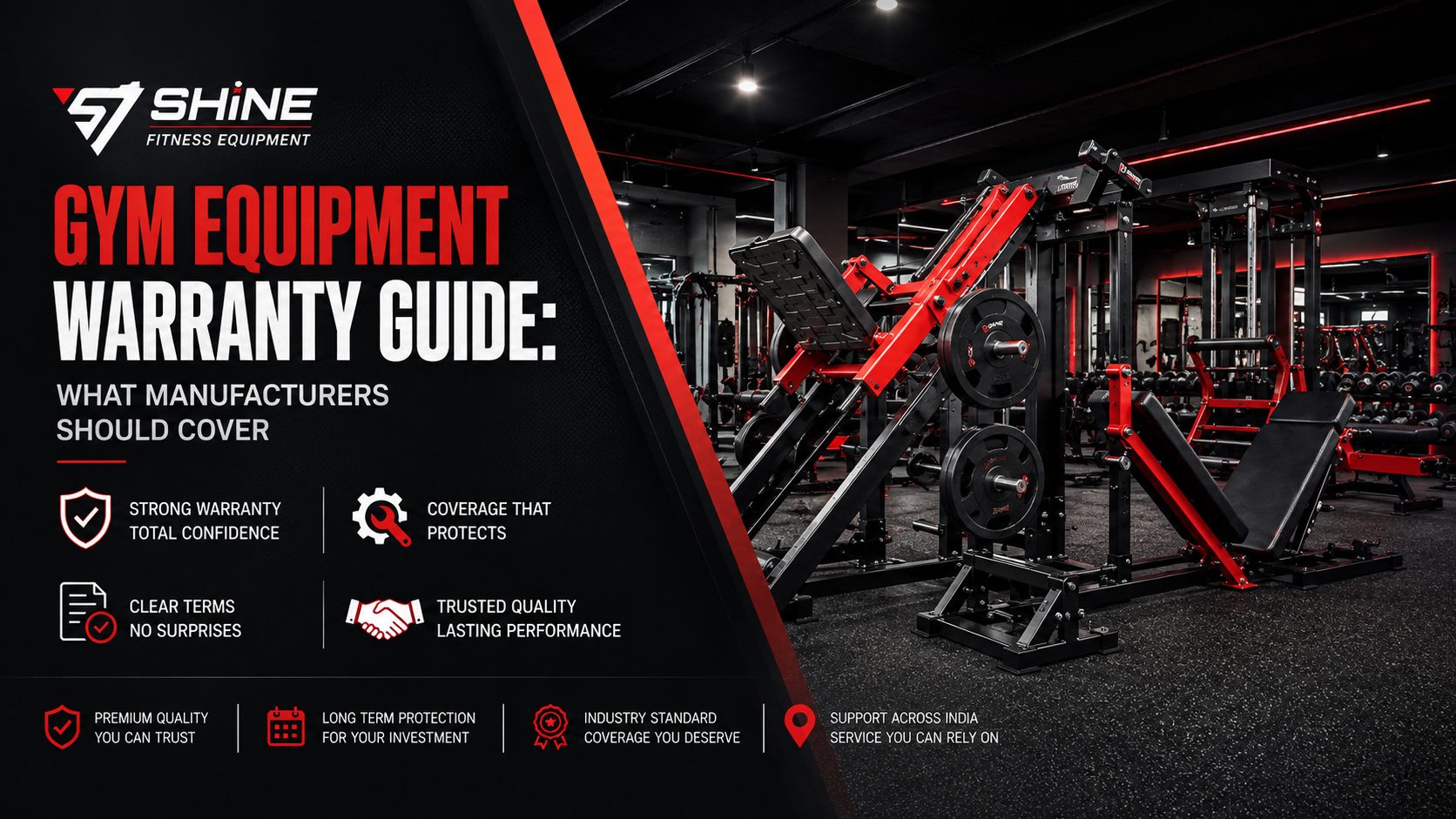 Gym equipment warranty guide by Shine Fitness