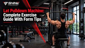 Lat pulldown machine exercise with proper form